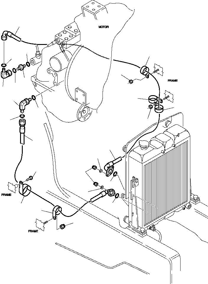 Part |$0. HYDRAULIC PIPING  - TRANSMISSION COOLING LINE [H3500-01A0]