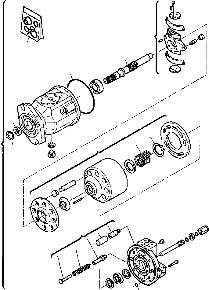 Part |$7. HYDRAULIC PUMP  - MAIN ASSEMBLY FOR TURBO ENGINE [H6120-01A0]