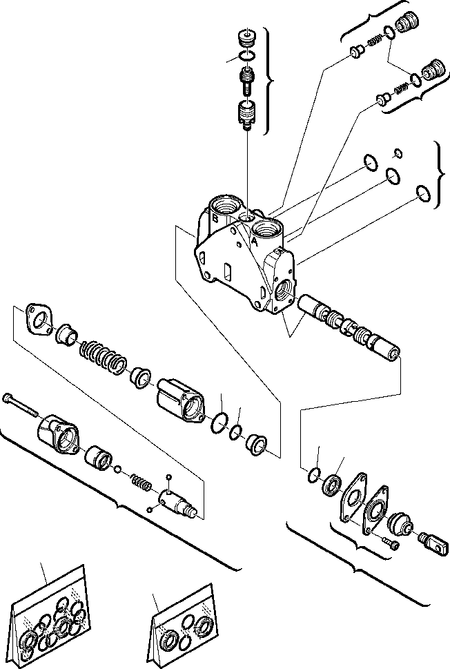 Part |$15. SHOVEL CONTROL VALVE  - SHOVEL LIFT SECTION FOR BUCKET 4 IN 1 [H6270-01A0]