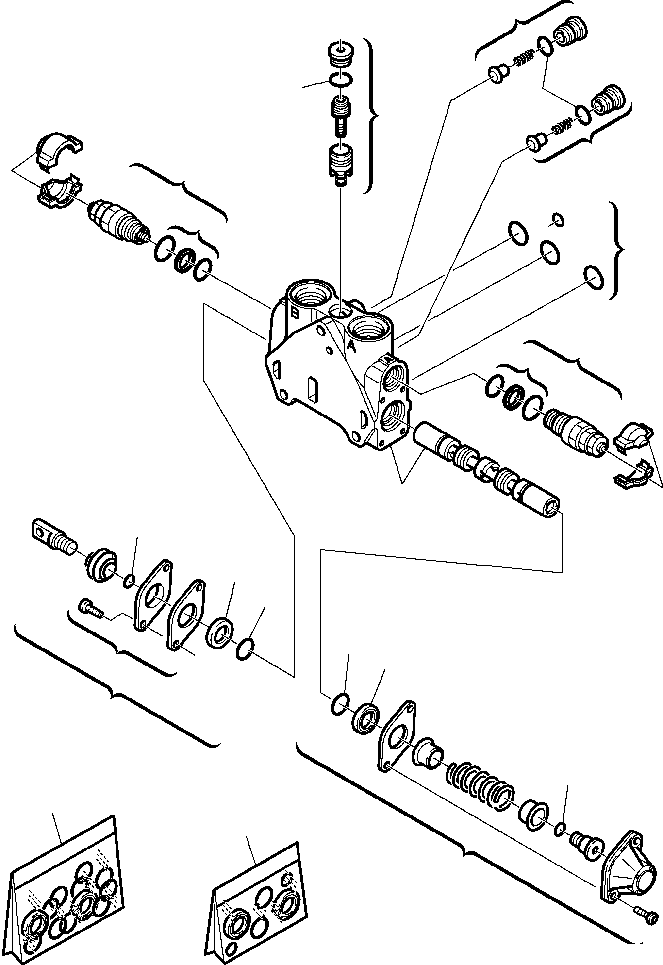 Part |$21. BACKHOE CONTROL VALVE - BOOM SWING CONTROL [H6305-01A0]