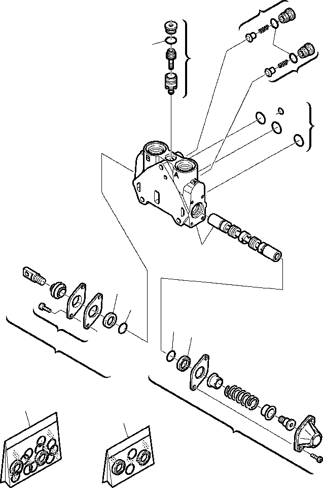 Part |$22. BACKHOE CONTROL VALVE  - OUTRIGGER CONTROL [H6310-01A0]