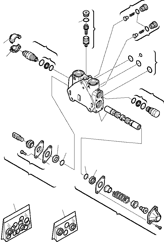 Part |$23. BACKHOE CONTROL VALVE - BUCKET CONTROL [H6315-01A0]