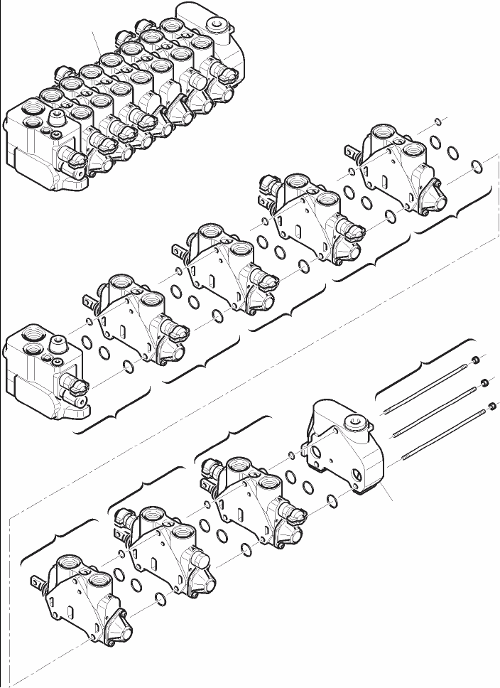 Part |$26. CONTROL VALVE (7 SECTIONS) -  FOR HAMMER [H6340-01A0]