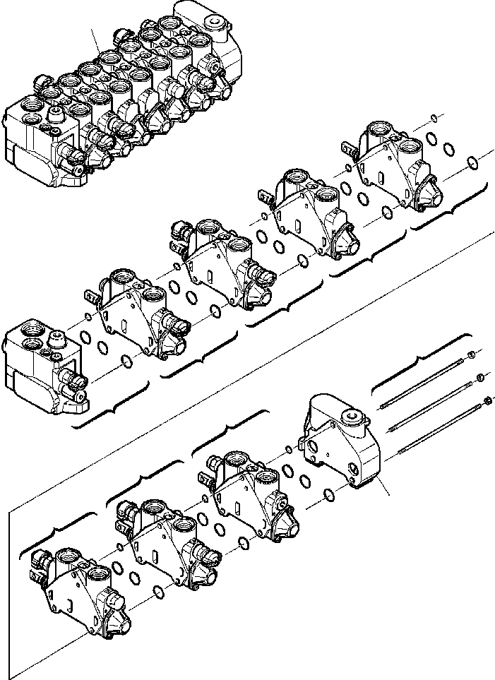 Part |$28. CONTROL VALVE (7 SECTIONS) - FOR JIG ARM [H6360-01A0]