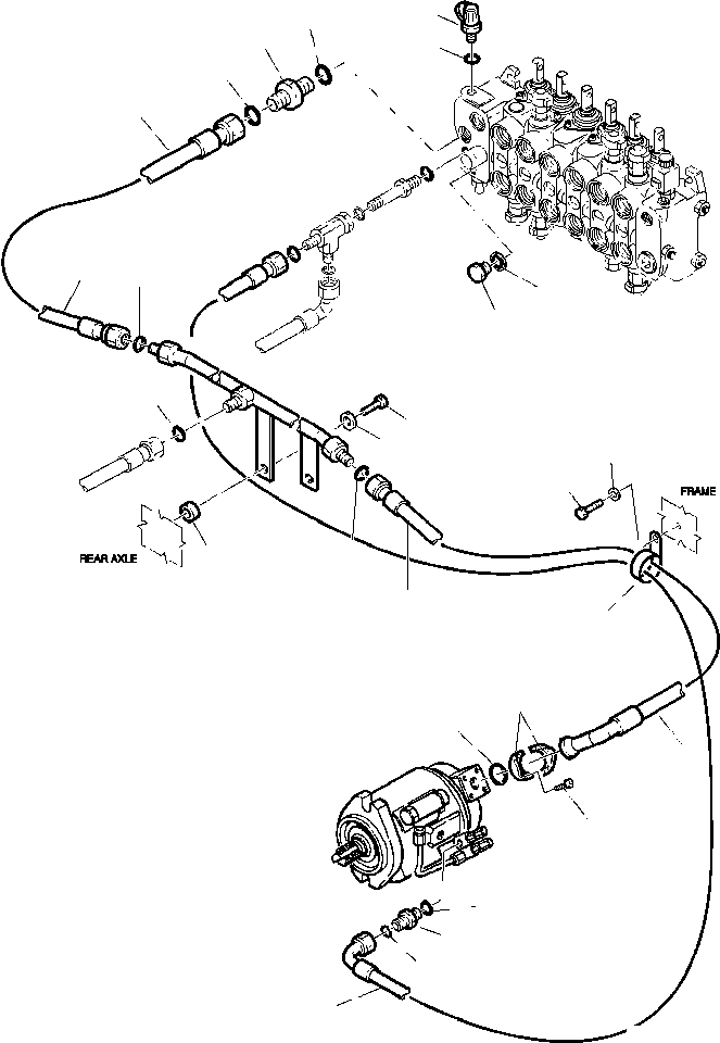 Part |$32. HYDRAULIC PIPING - DELIVERY LINE [H6510-01A0]