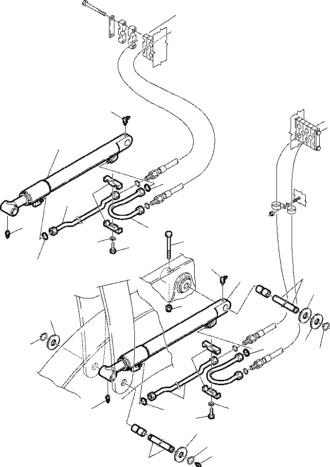 Part |$38. HYDRAULIC PIPING - SHOVEL LIFTING CYLINDER LINE [H6610-01A0]