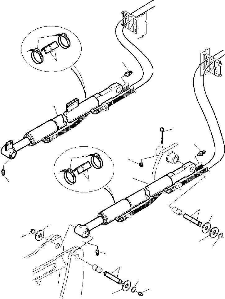 Part |$42. HYDRAULIC PIPING - SHOVEL DUMP CYLINDER LINE [H6640-01A0]