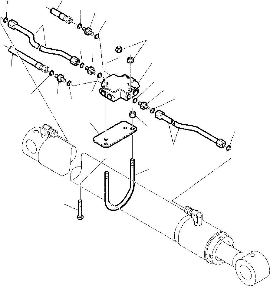 Part |$55. HYDRAULIC PIPING - ARM CYLINDER LINE SAFETY VALVE [H6735-01A0]