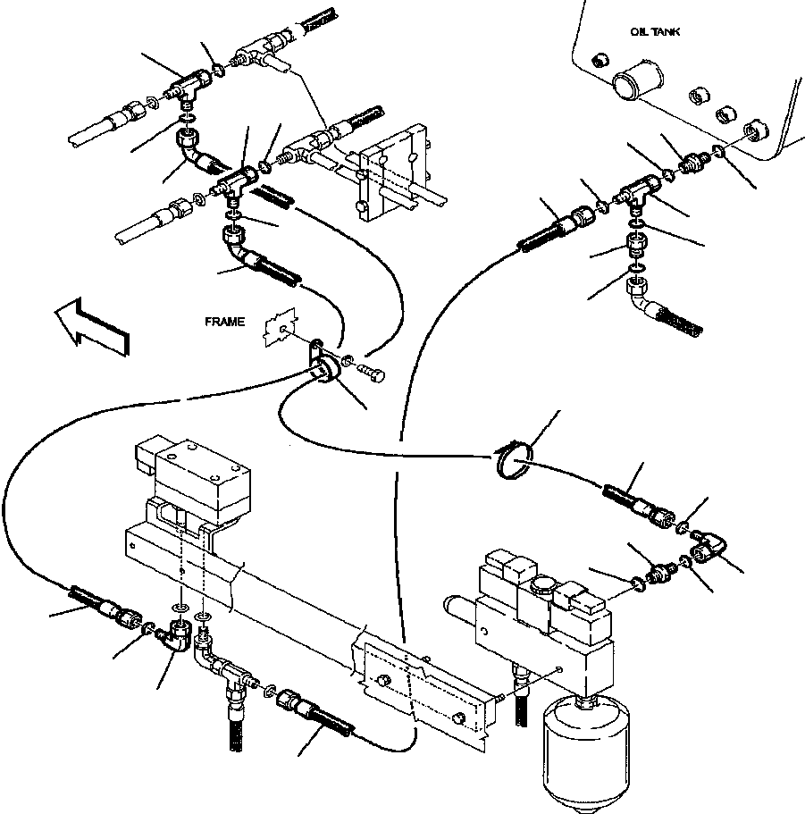 Part |$73. HYDRAULIC PIPING - RIDE CONTROL WITH HAMMER VALVE TO TANK [H6920-01A0]