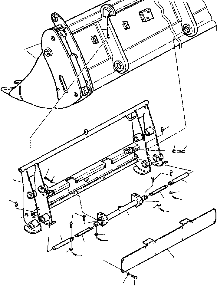 Part |$84. BUCKET - 4 IN 1 - QUICK HYDRAULIC COUPLING [H7060-01A0]