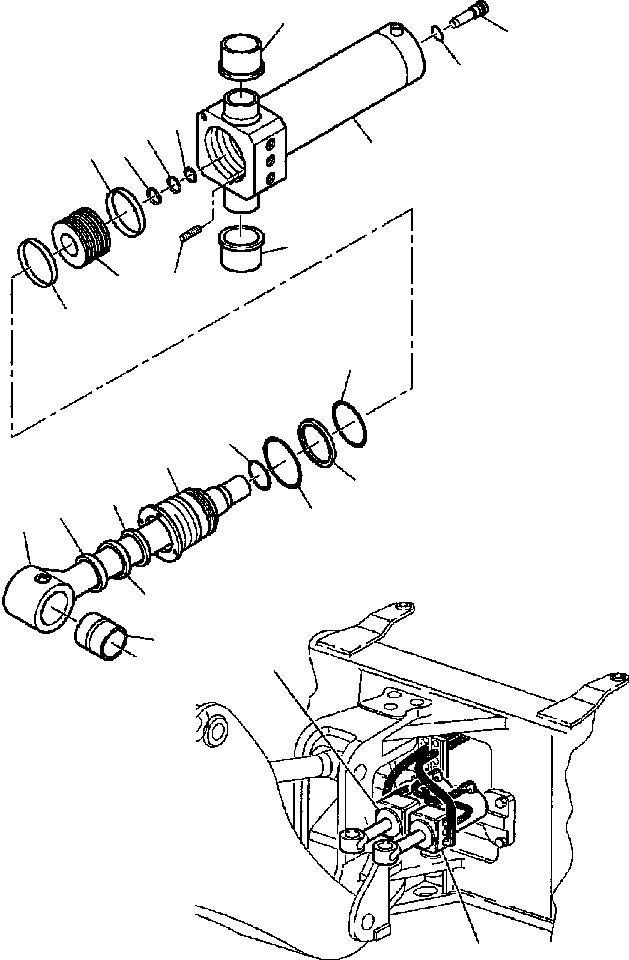 Part |$86. BOOM SWING CYLINDER [H7250-01A0]