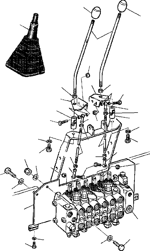 Part |$6. BACKHOE CONTROL LEVERS [K4400-01A0]