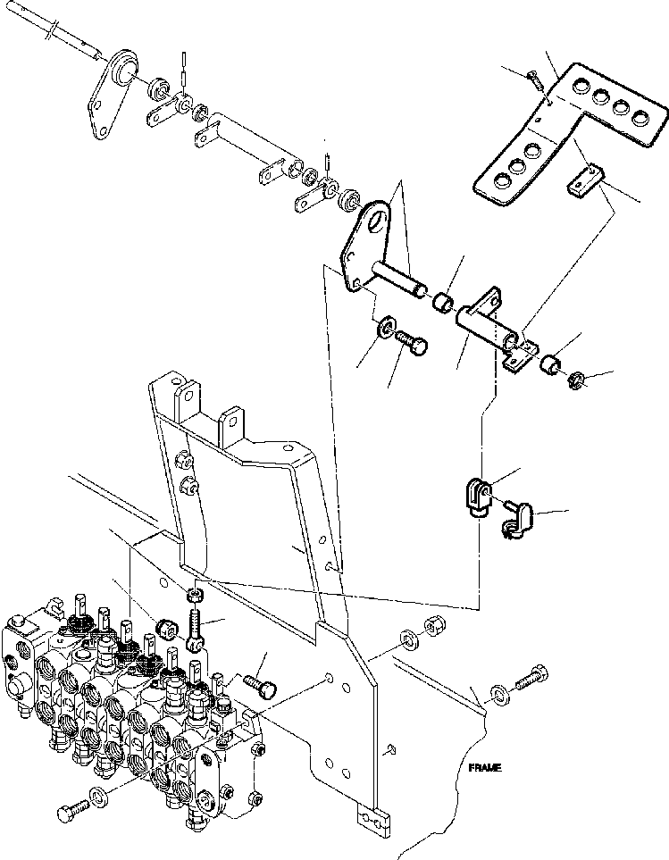 Part |$13. BACKHOE CONTROL PEDAL - KOMATSU LAYOUT - RIGHT SIDE [K4530-01A0]