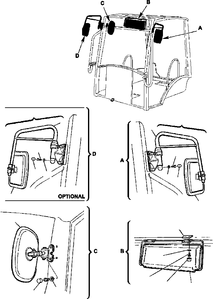 Part |$22. CANOPY - MIRROR [K5320-01A0]