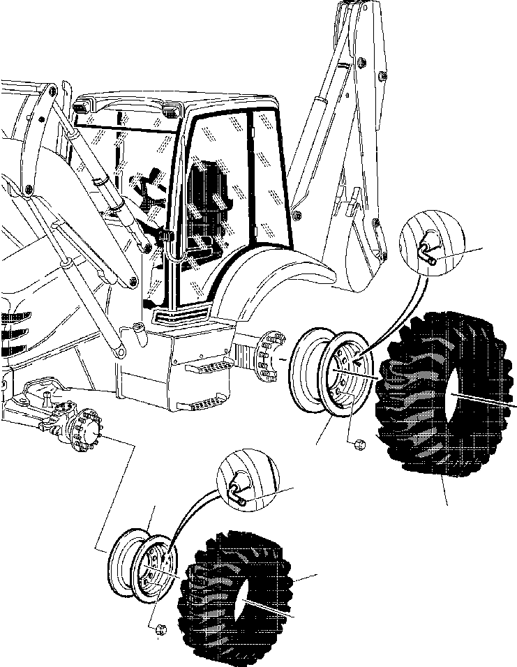 WB1402N RXB05221 IG. S3700-01A0 WHEELS (4WD)