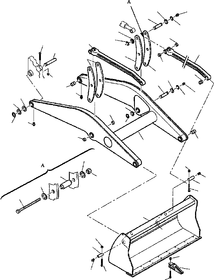 WB1402N RXB03160 IG. T7000-01A0 SHOVEL BUCKET AND ARM