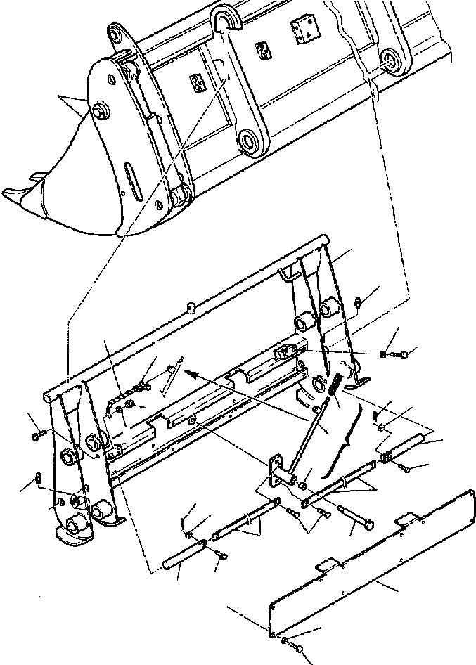 Part |$6. BUCKET - 4 IN 1 - QUICK MECHANICAL COUPLING [T7055-01A0]