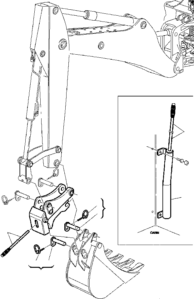 Part |$28. QUICK MECHANICAL COUPLING - FOR BUCKET(MILLER) [T7900-01A0]