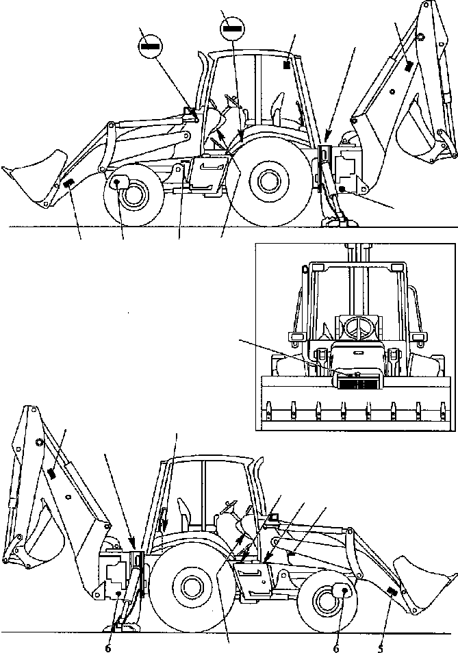 Part |$2. STICKERS - WARNING PLATE - WORKING EQUIPMENT DECALS [U9830-01A0]