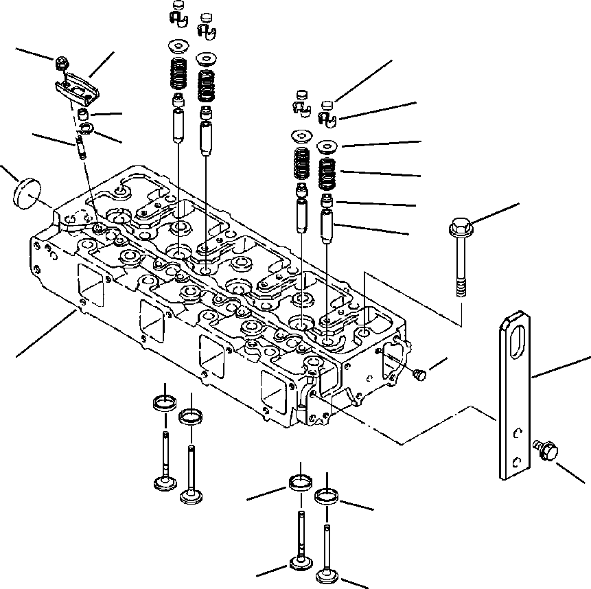 Part |$10. TIER  I ENGINE CYLINDER HEAD AND VALVE TRAIN - S/N  A20637-A20813 [A0103-01A0]