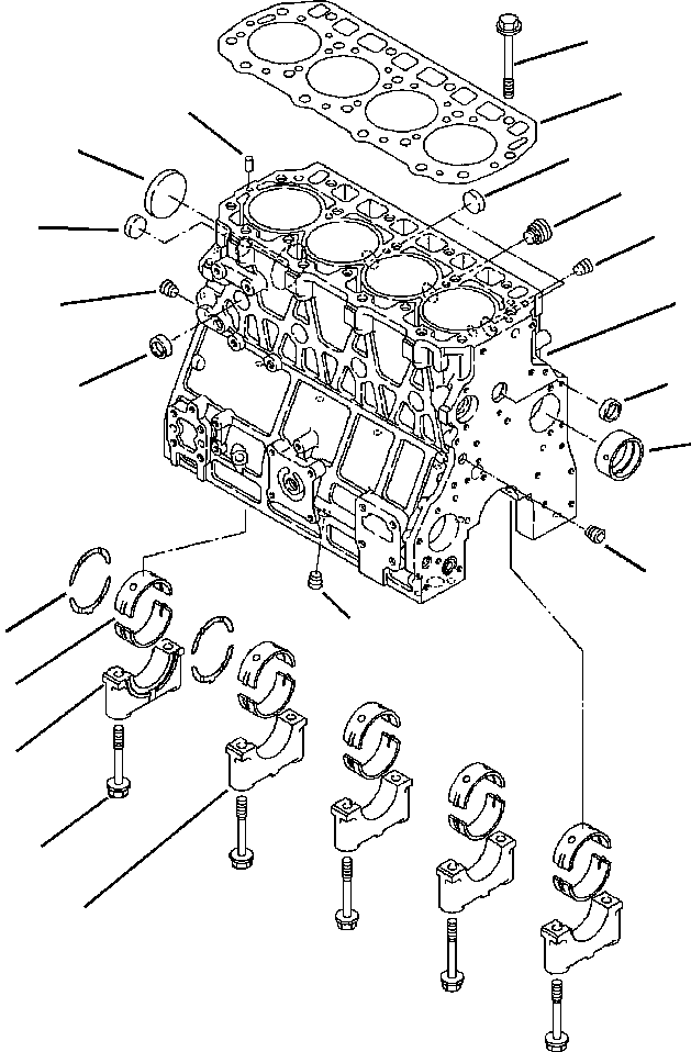 Part |$26. TIER  I ENGINE CYLINDER BLOCK - S/N  A20637-A20813 [A0110-01A0]