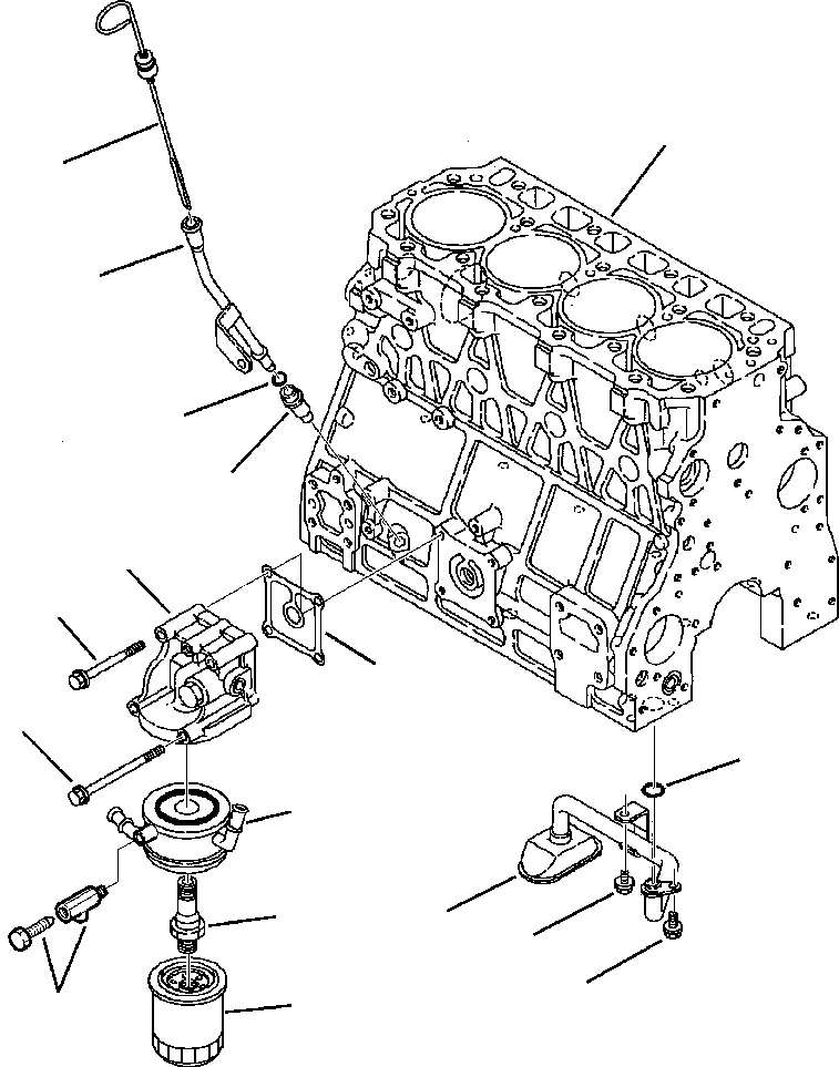 Part |$44. TIER  I ENGINE OIL COOLER AND FILTER, SUCTION LINE AND DIPSTICK - S/N  A20637-A20813 [A0120-01A0]