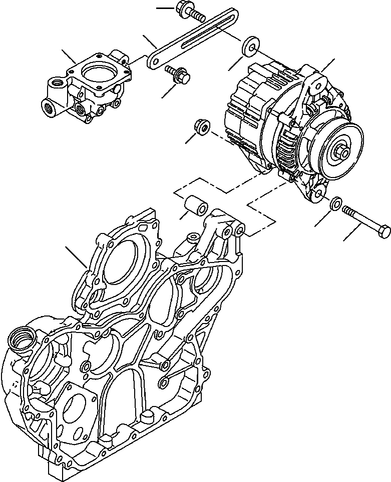 Part |$84. TIER  I OR  II ENGINE ALTERNATOR MOUNTING - S/N  A20637- [A0150-01A0]