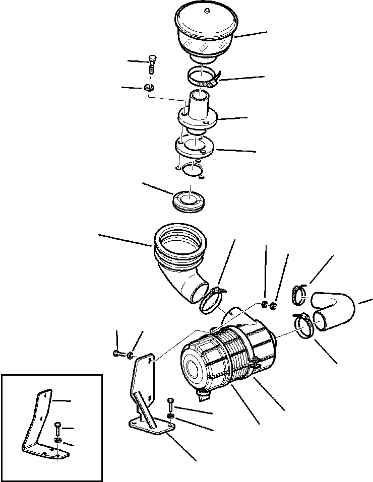 Part |$12. AIR CLEANER PIPING S/N  A20637- [B1100-01A0]