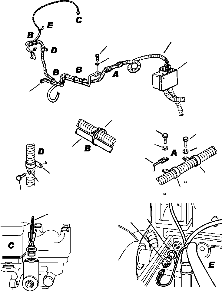 Part |$32. ELECTRICAL SYSTEM ENGINE WIRING - S/N  A20814- [E1500-01B0]