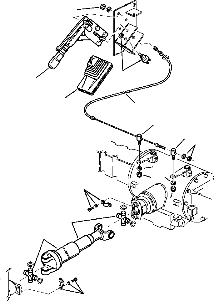 Part |$10. HAND BRAKE AND REAR DRIVE SHAFT S/N  A20637- [F3100-01A0]