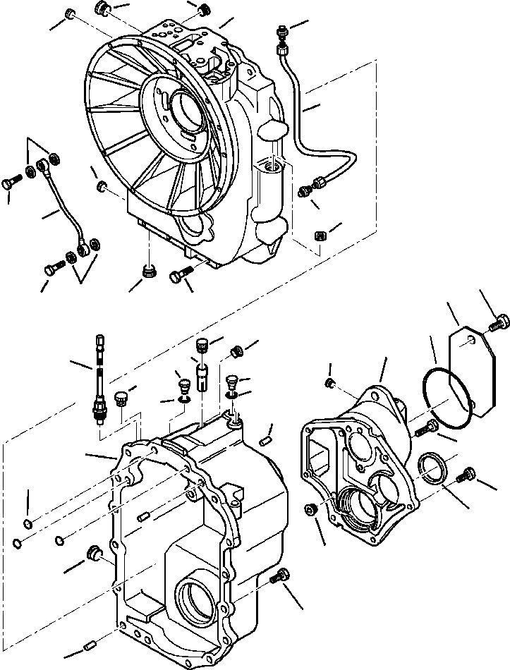 Part |$22. 4WD TRANSMISSION FRONT AND REAR HOUSINGS - S/N  A20637-A20928 [F3300-01A2]