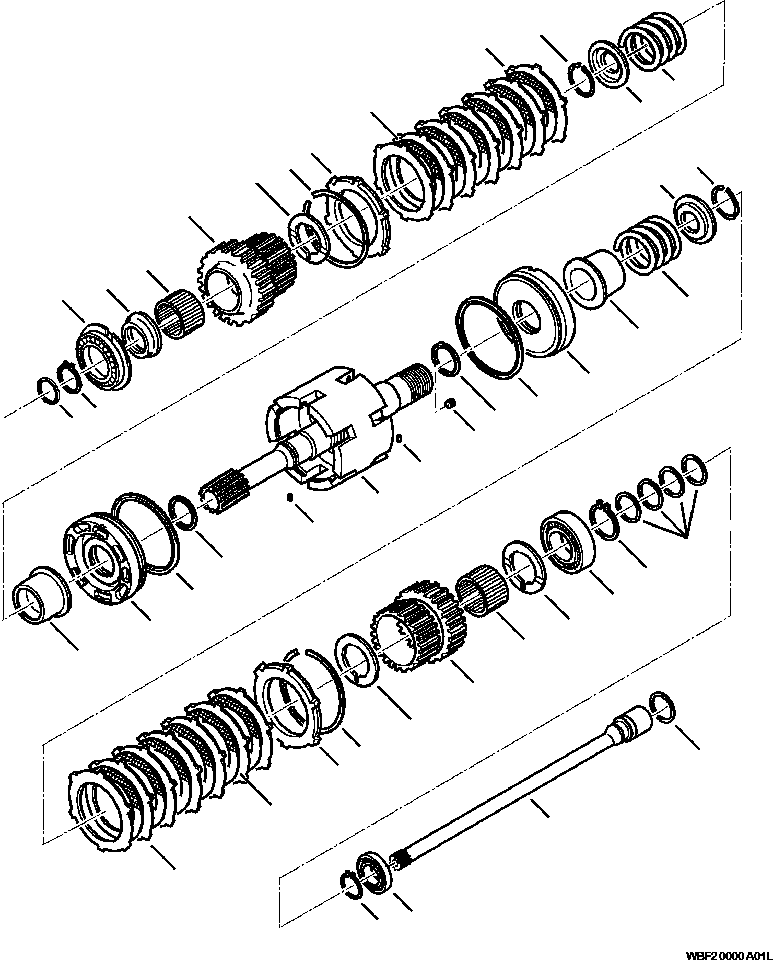 WB1402N1 WBF20000A01L WD TRANSMISSION (SEE FIG. F3350-02A0)