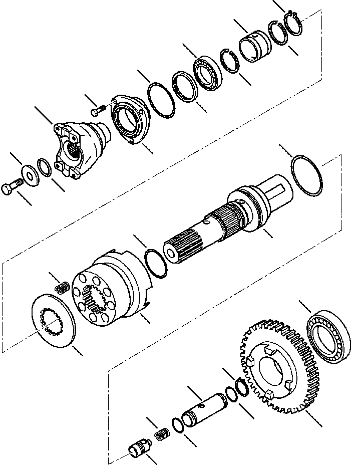 Part |$62. 4WD TRANSMISSION FRONT OUTPUT SHAFT - S/N  A20929- [F3300-02A8]