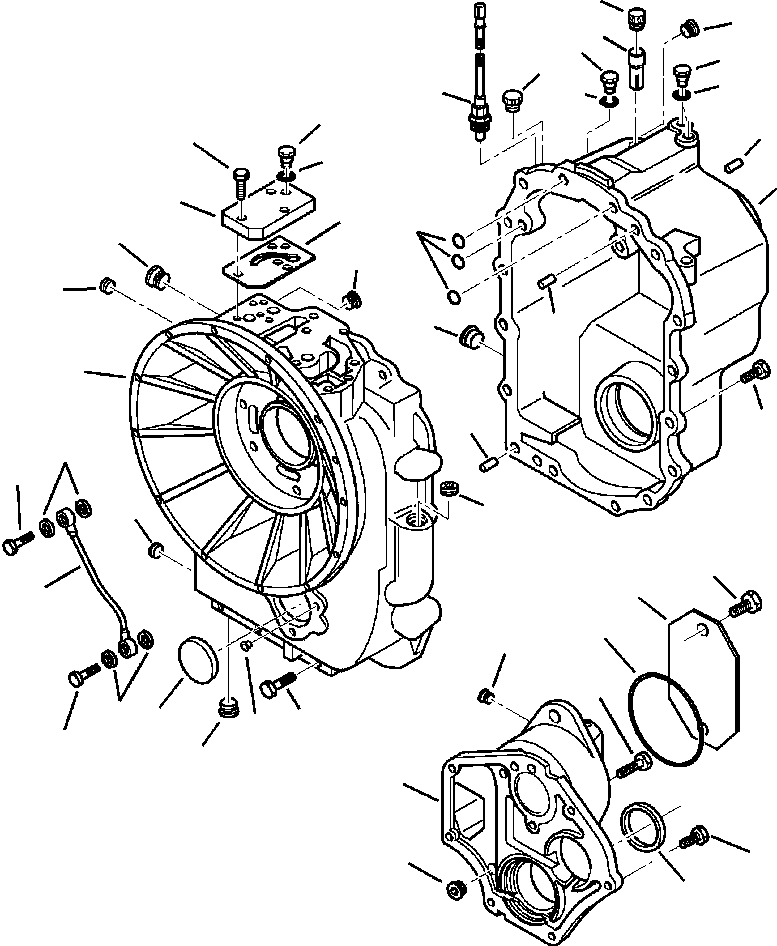 Part |$78. 2WD TRANSMISSION FRONT AND REAR HOUSINGS - S/N  A20637-A20955 [F3350-01A2]