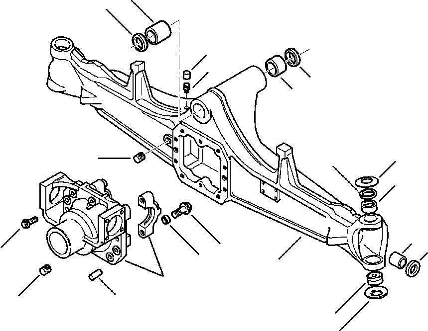 Part |$124. 4WD FRONT AXLE HOUSING AND DIFF SUPPORT - S/N  A20637- [F3400-01A1]