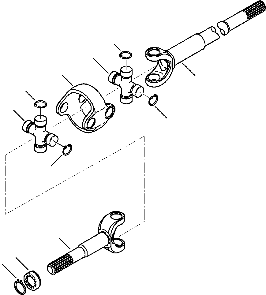 WB1402N1 WBF10021A WD FRONT AXLE (SEE FIG. F3400-01A0)