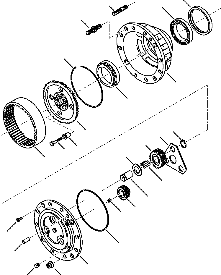 WB1402N1 WBF10022A WD FRONT AXLE (SEE FIG. F3400-01A0)