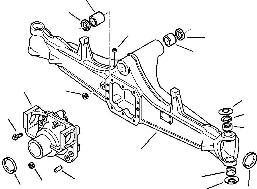 WB1402N1 WBF20000A02L WD FRONT AXLE (SEE FIG. F3450-01A0)