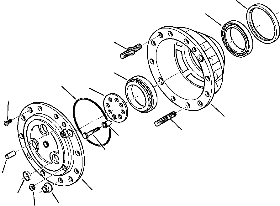 WB1402N1 WBF20000A02N WD FRONT AXLE (SEE FIG. F3450-01A0)