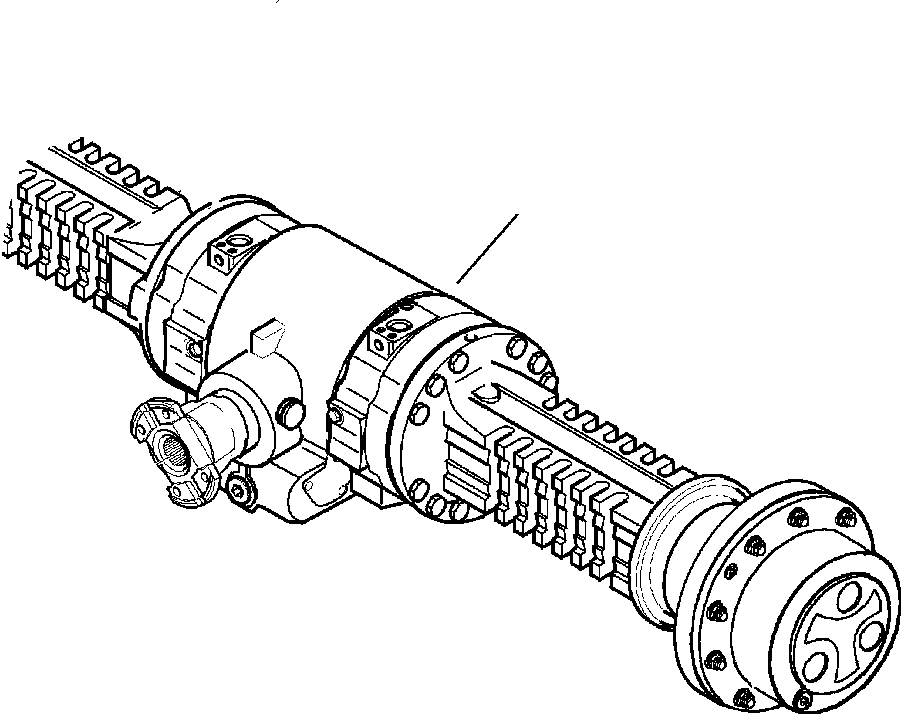 Part |$148. REAR AXLE COMPLETE ASSEMBLY - S/N  A20637- [F3500-01A0]