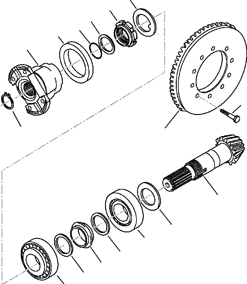 WB1402N1 WBF20000A00X EAR AXLE (SEE FIG. F3500-01A0)