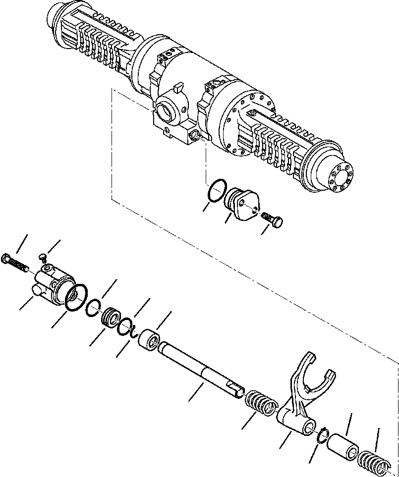 WB1402N1 WBF20000A00Z EAR AXLE (SEE FIG. F3500-01A0)