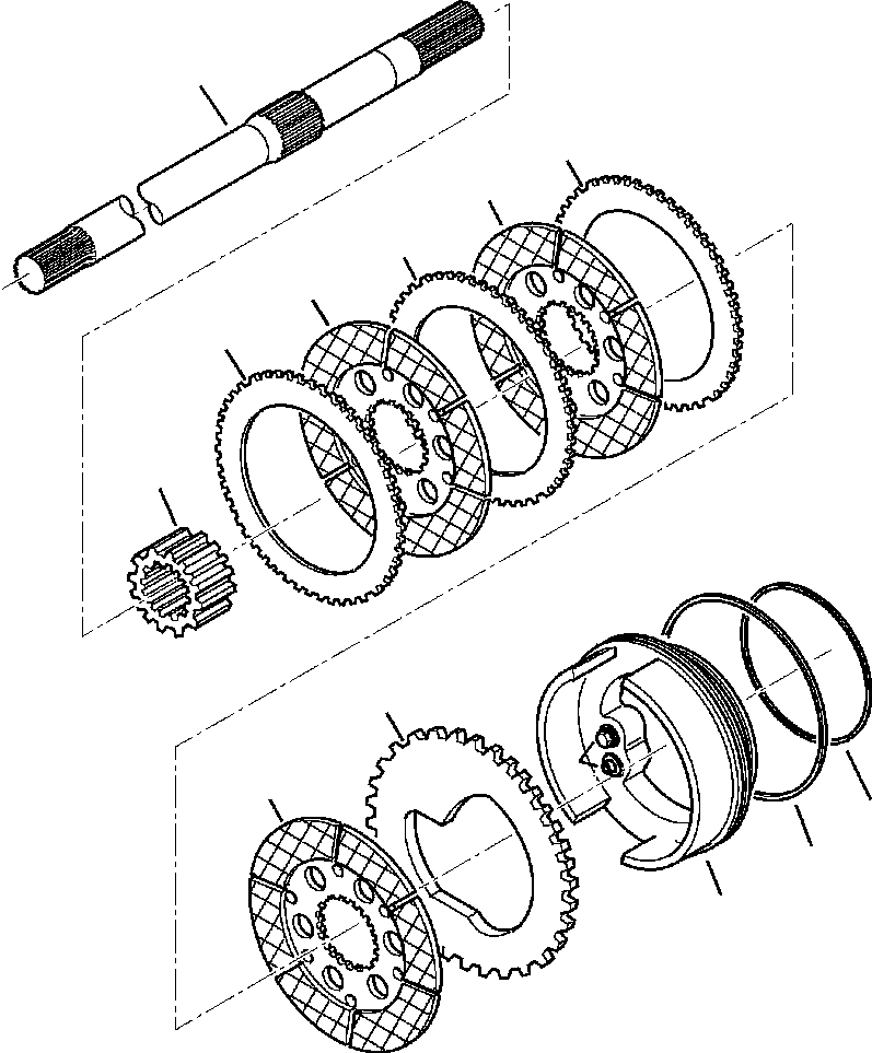 WB1402N1 WBF20000A01A EAR AXLE (SEE FIG. F3500-01A0)