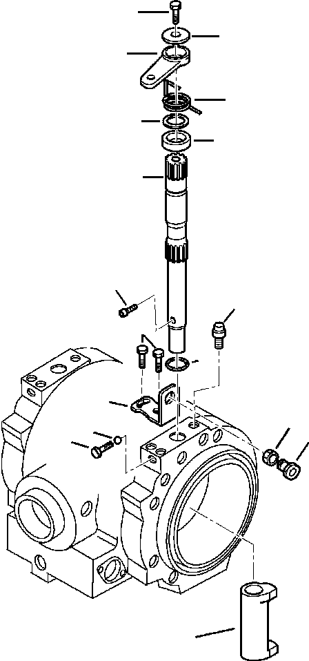 WB1402N1 WBF20000A01C EAR AXLE (SEE FIG. F3500-01A0)