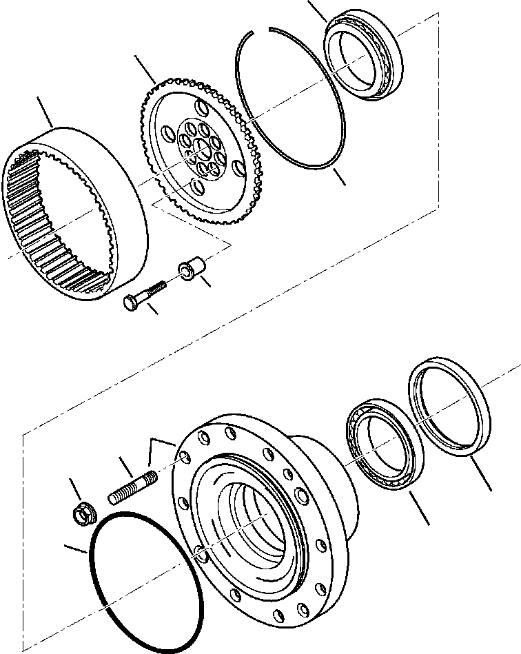 WB1402N1 WBF20000A01D EAR AXLE (SEE FIG. F3500-01A0)