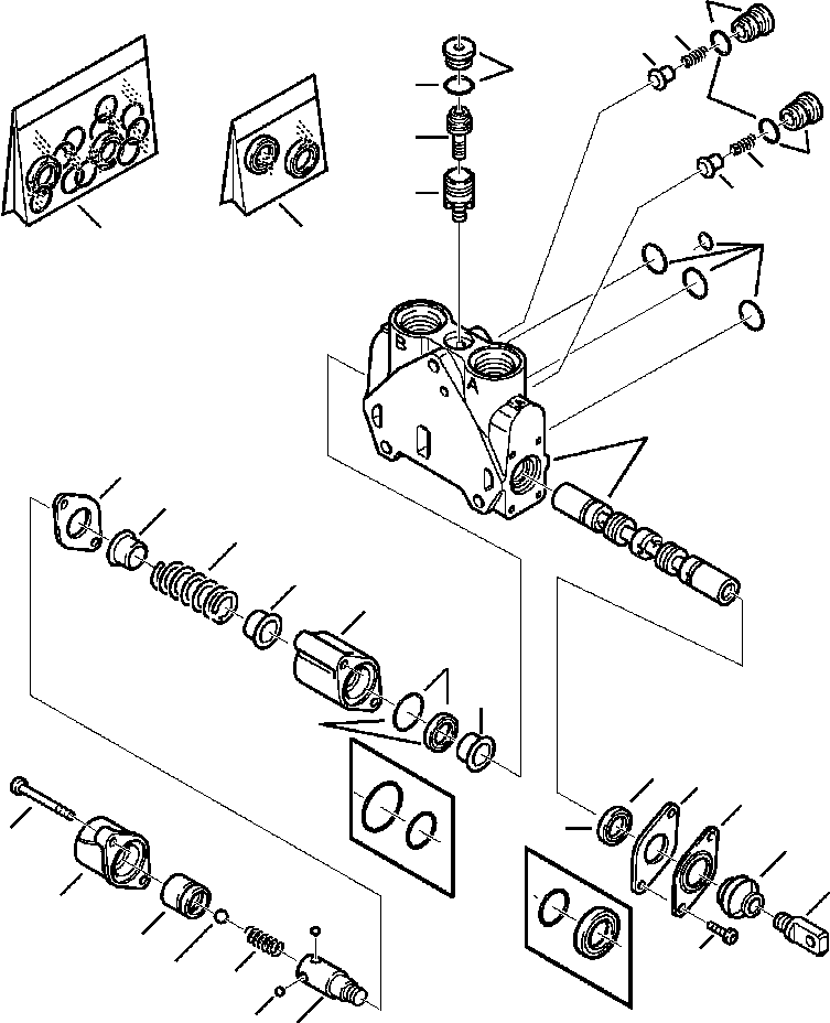 Part |$16. LOADER CONTROL VALVE BOOM SECTION - GP BUCKET - S/N  A20637- [H6200-01A2]