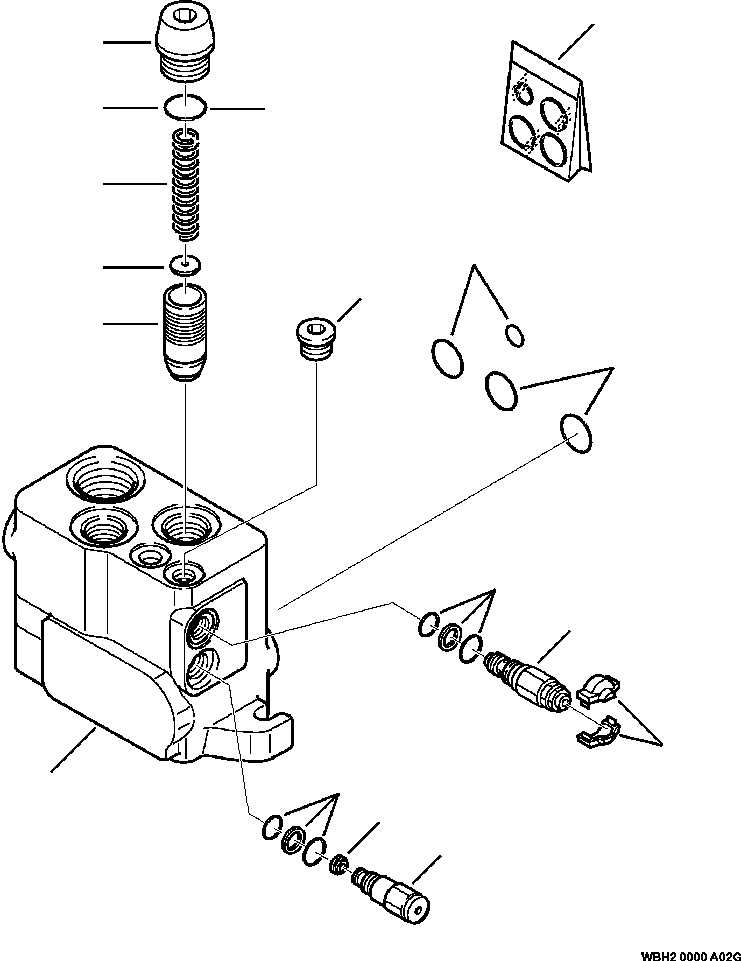 WB1402N1 WBH20000A02G SECTION VALVE (SEE FIG. H6300-01A0)