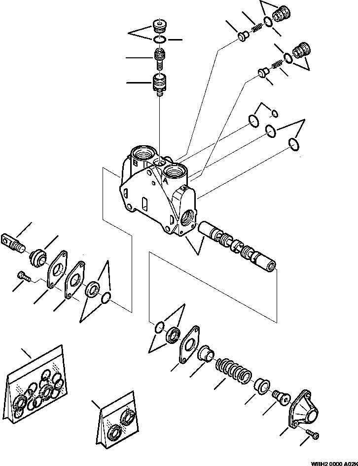 WB1402N1 WBH20000A02K SECTION VALVE (SEE FIG. H6300-01A0)