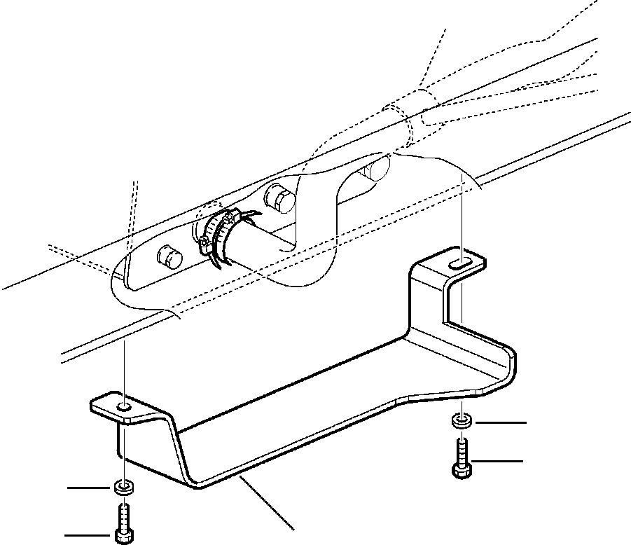 Part |$98. HYDRAULIC PIPING SUCTION LINE GUARD - S/N  A20637- [H6500-01A1]