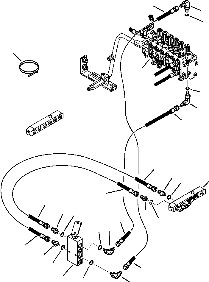 Part |$120. PPC SYSTEM PIPING - MANIFOLD TO PATTERN CHANGE TO BOOM SECTION - S/N  A21027- [H6566-P2A2]